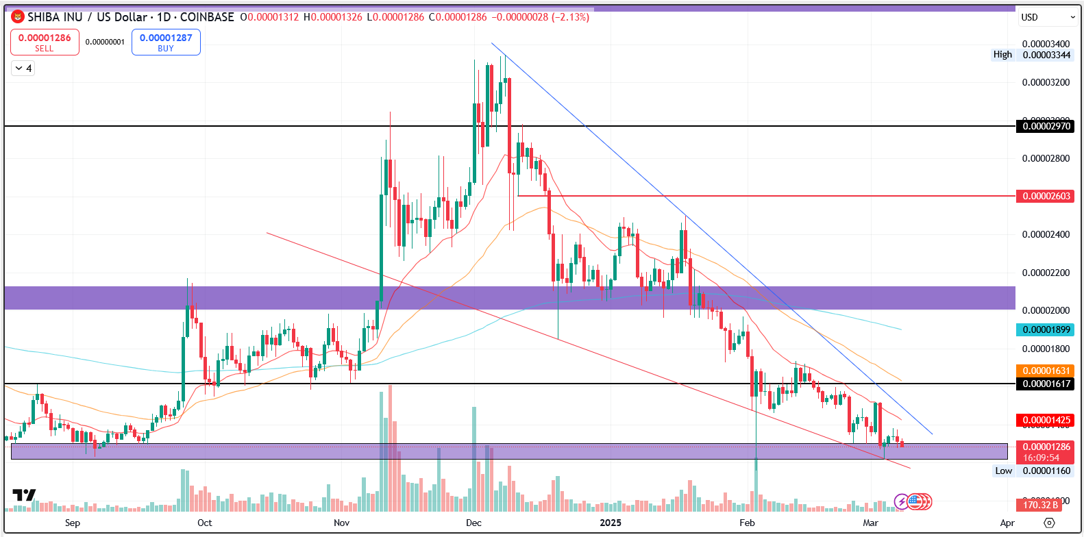 SHIB/USD 1.D. | Source: TradingView